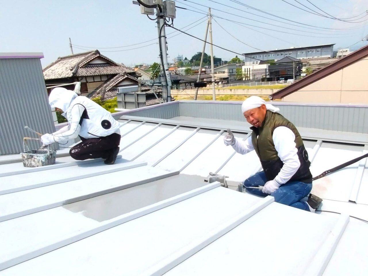 (株)板場本社リフレッシュ工事が進んでいます