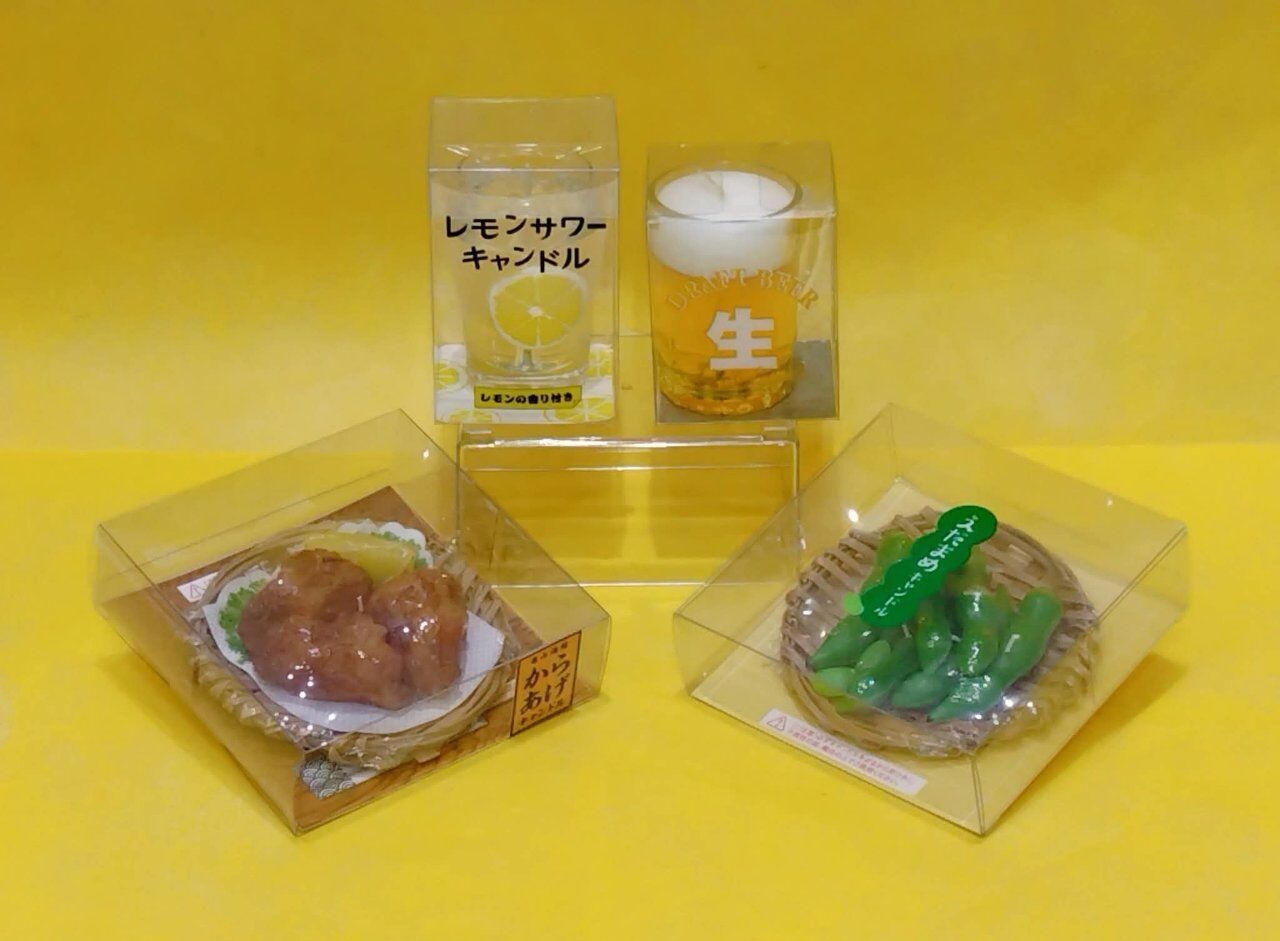 夏らしい好物キャンドル