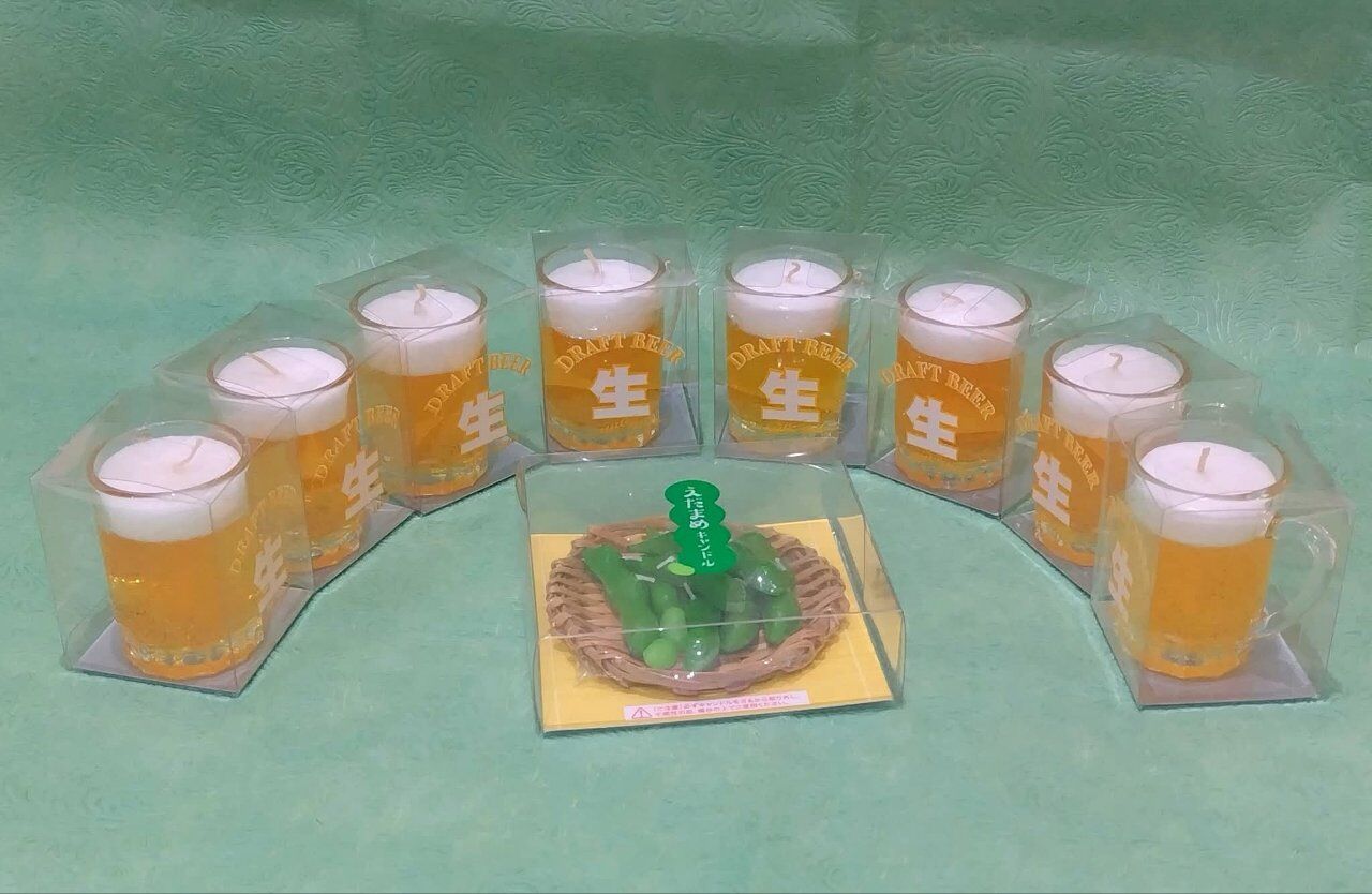 ビールキャンドルが人気です