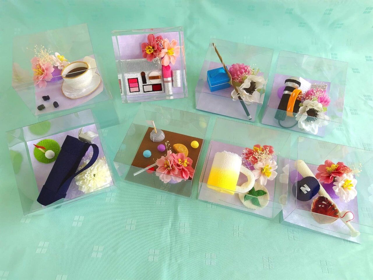 ちりめん製の供養品が充実