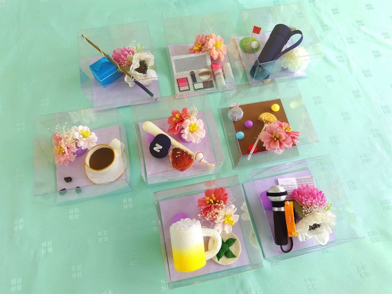 ちりめん製の惜別の贈り物