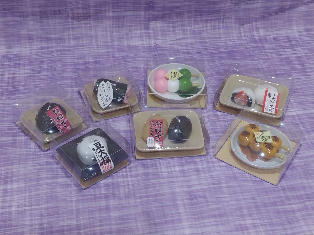 和菓子を模したローソク